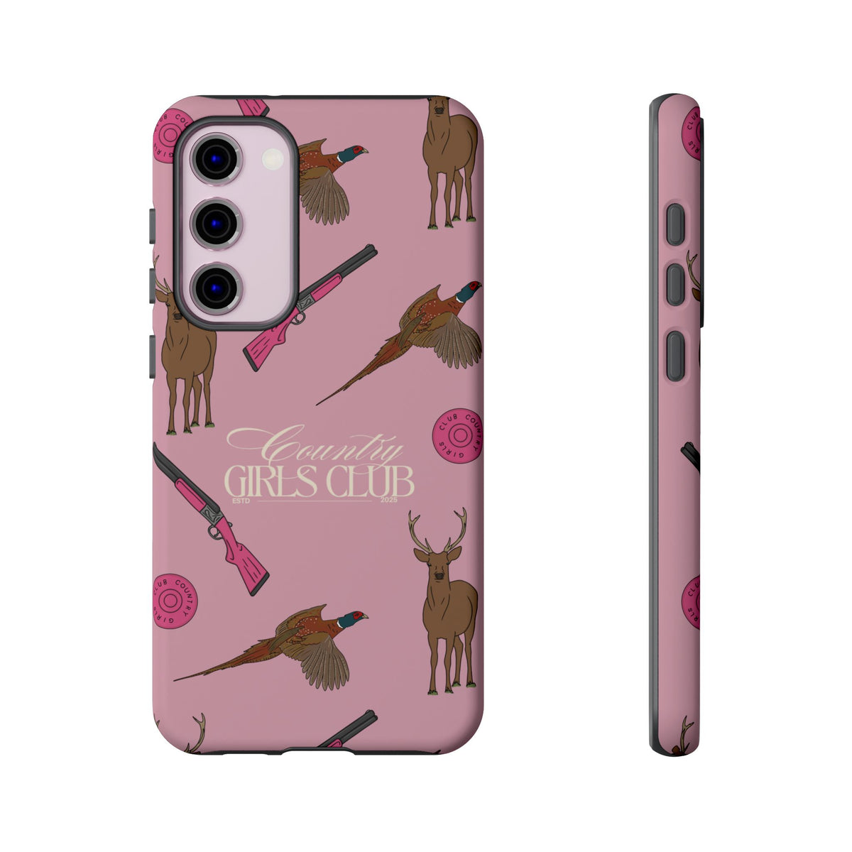 Dusty Pink 'Girls Love Guns' Case  | CGC x Country Cases