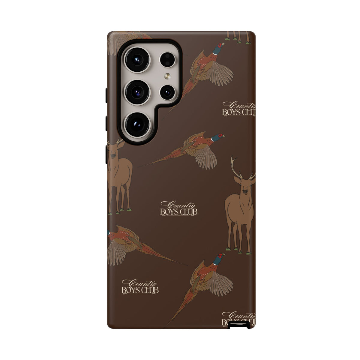 Chestnut Brown 'Boys Stags & Pheasants' Case  | CBC x Country Cases