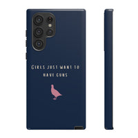 Navy & Pink 'Girls Just Want To Have Guns' Case (Partridge)