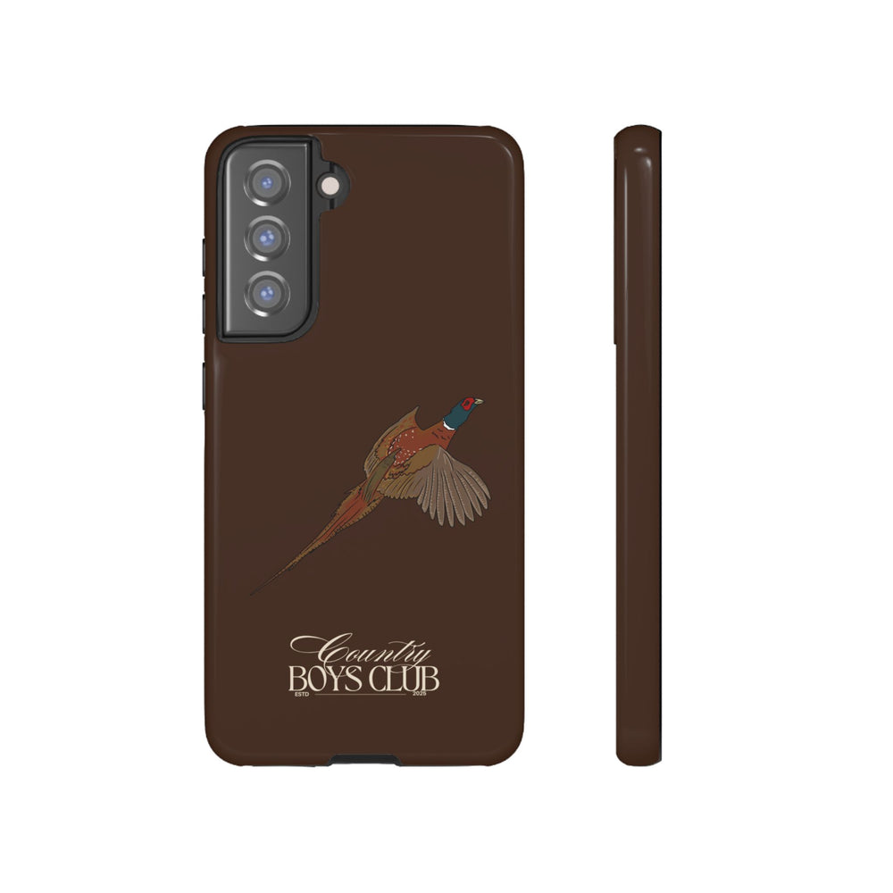 Chestnut Brown 'Country Boys Club Pheasant' Case  | CBC x Country Cases