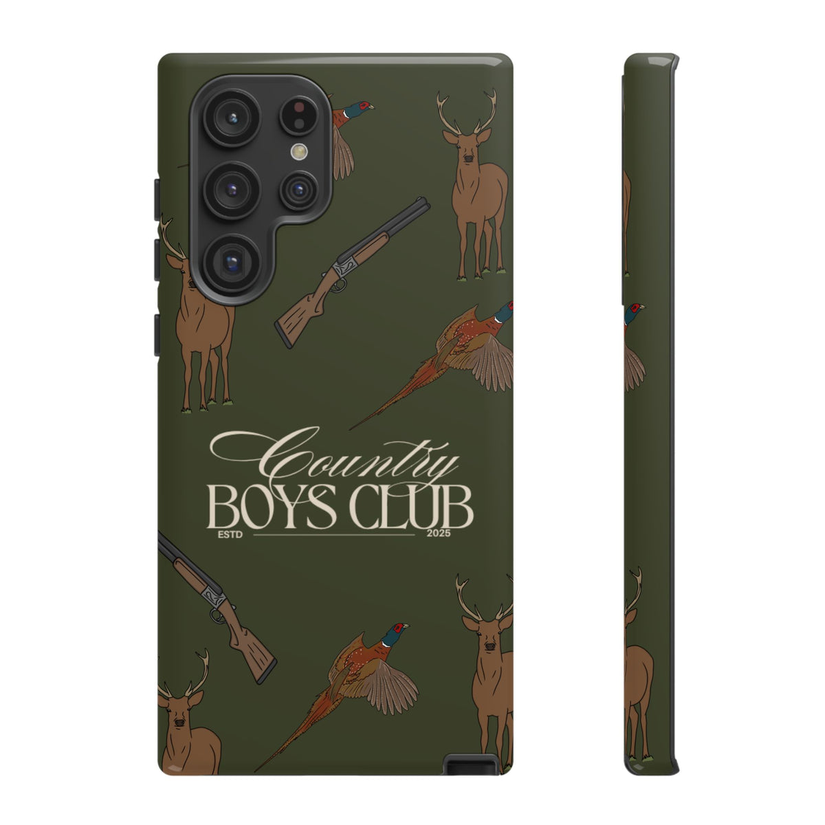 Forest Green Boys Love Guns Case  | CGC x Country Cases
