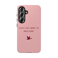 Pink & Burgundy 'Girls Just Want To Have Guns' Case (Mallard)
