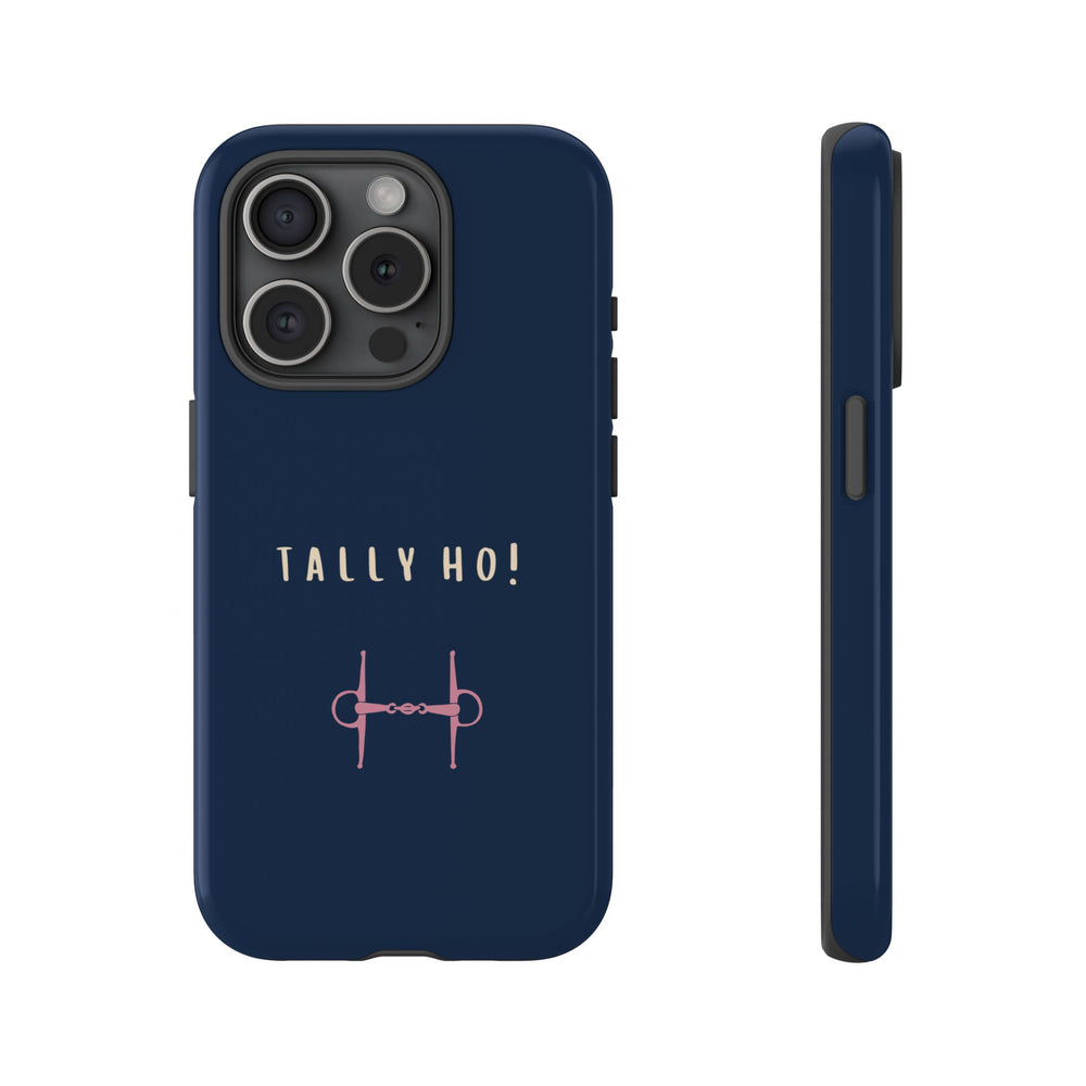 Navy & Pink 'Tally Ho!' (Snaffle)