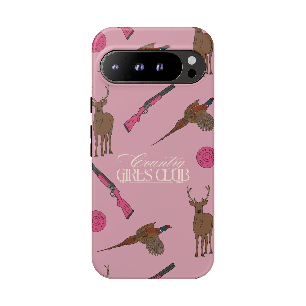 Dusty Pink 'Girls Love Guns' Case  | CGC x Country Cases