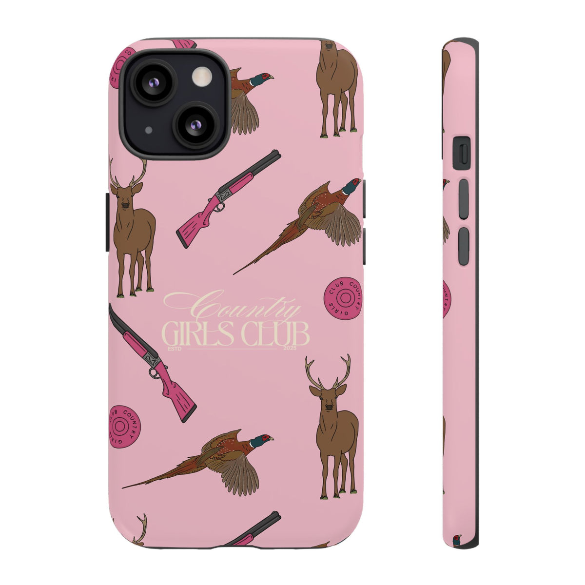 Pale Pink Girls Love Guns Case  | CGC x Country Cases