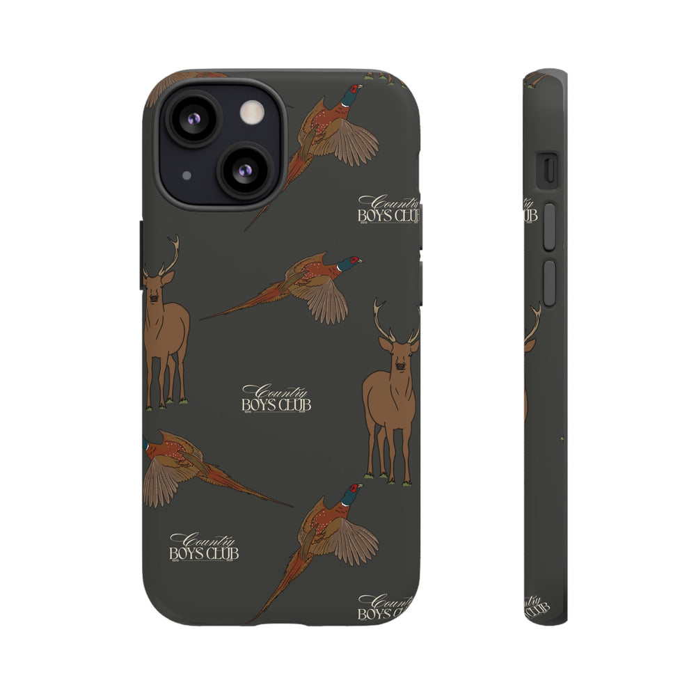 Charcoal 'Boys Stags & Pheasants' Case  | CBC x Country Cases