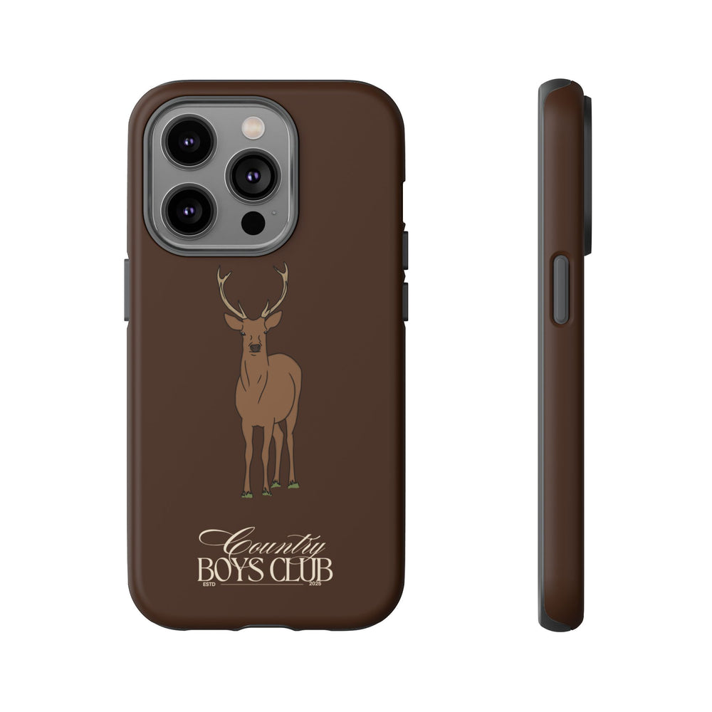 Chestnut Brown 'Country Boys Club Deer' Case  | CBC x Country Cases