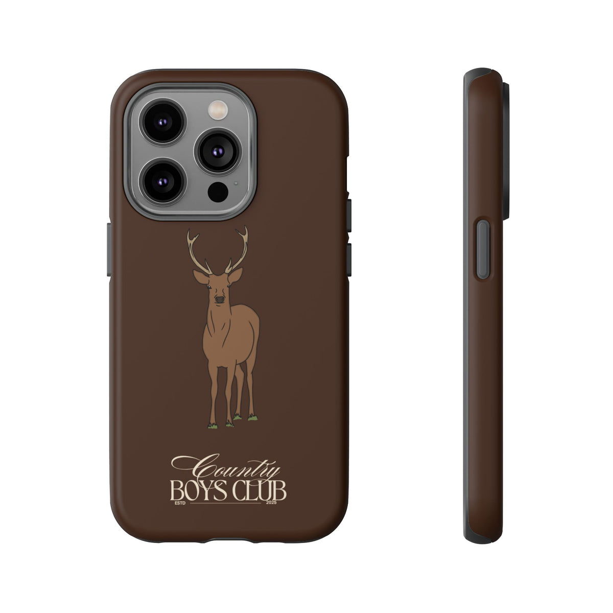 Chestnut Brown 'Country Boys Club Deer' Case  | CBC x Country Cases