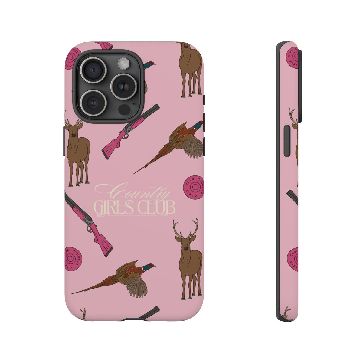 Pale Pink Girls Love Guns Case  | CGC x Country Cases