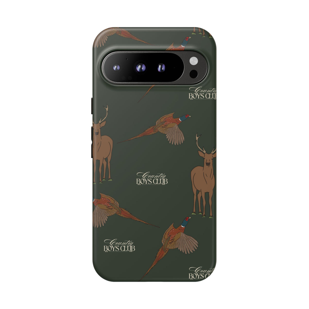 Field Green 'Boys Stags & Pheasants' Case  | CBC x Country Cases