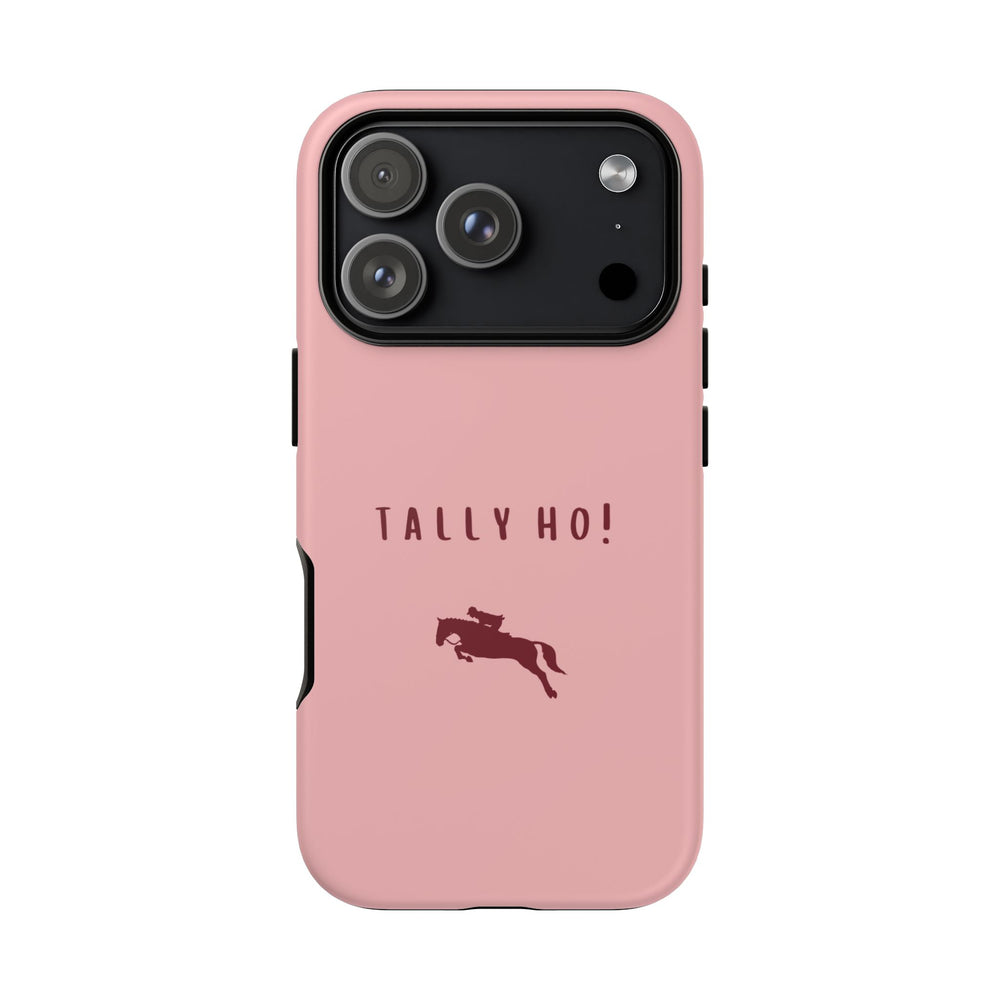 Pink & Burgundy 'Tally Ho!' (Horse) Case