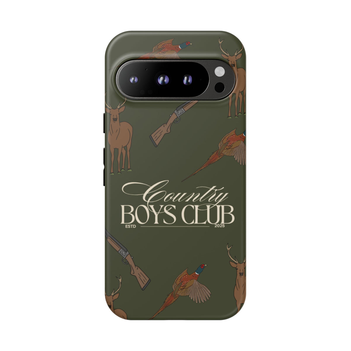 Forest Green Boys Love Guns Case  | CGC x Country Cases