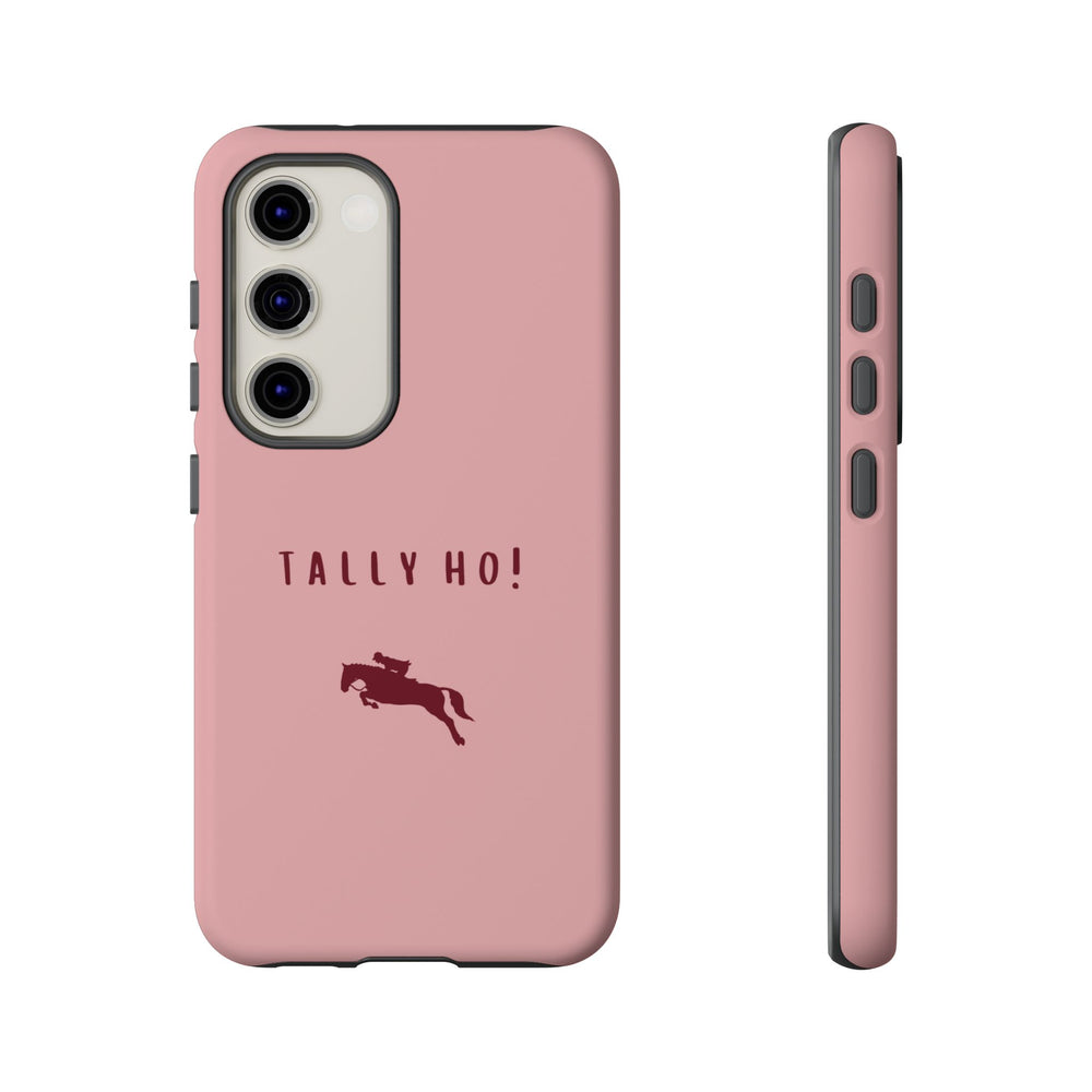 Pink & Burgundy 'Tally Ho!' (Horse) Case