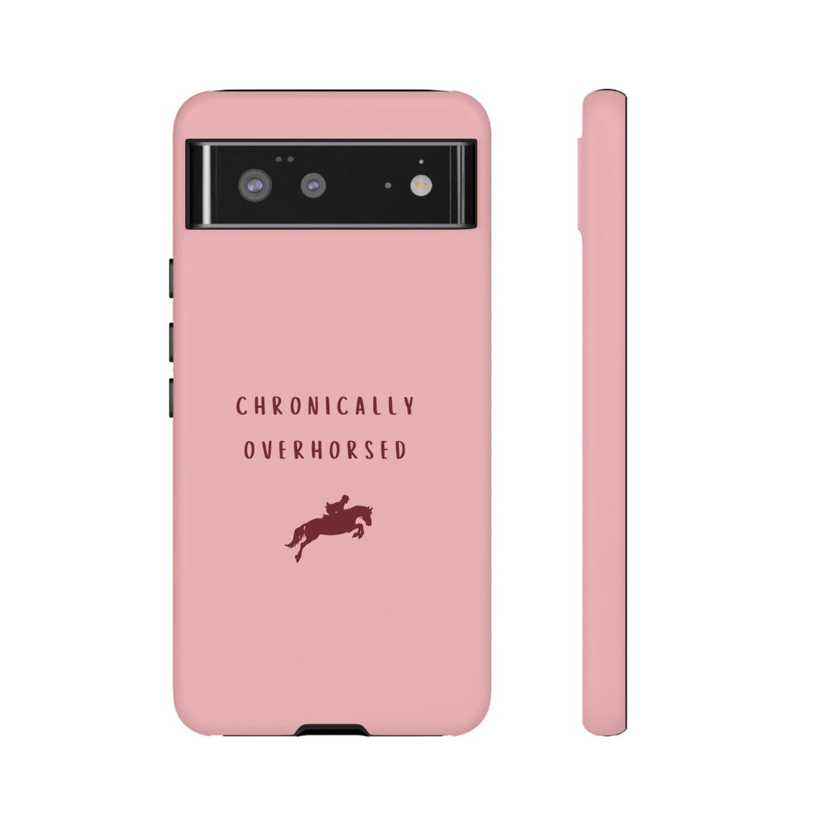 Pink & Burgundy "Chronically Overhorsed" Case