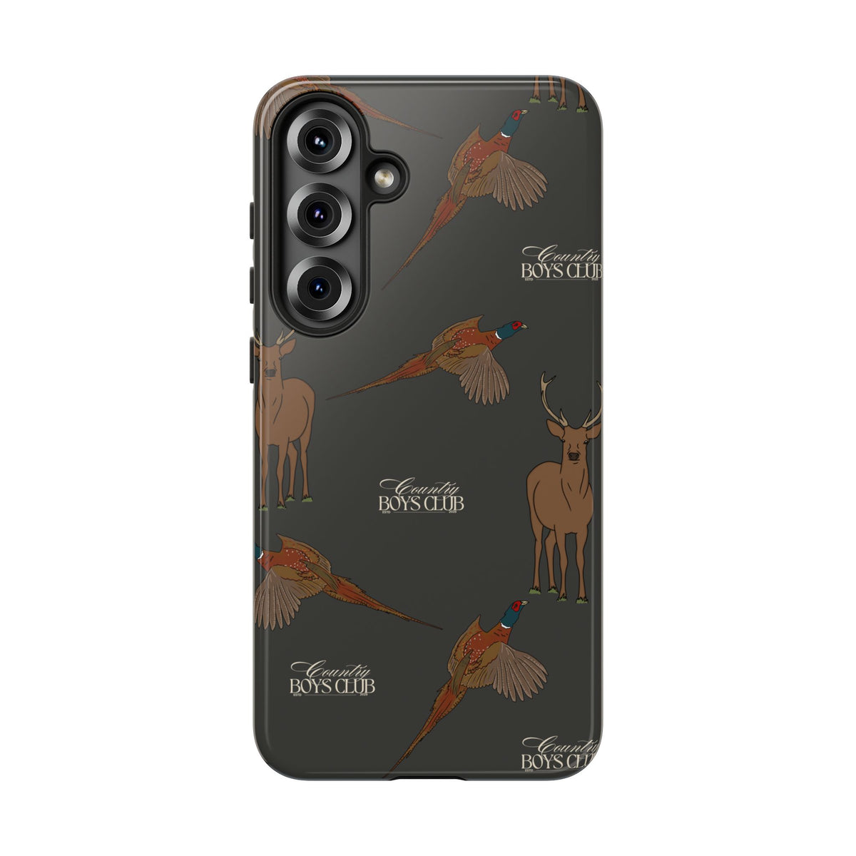 Charcoal 'Boys Stags & Pheasants' Case  | CBC x Country Cases