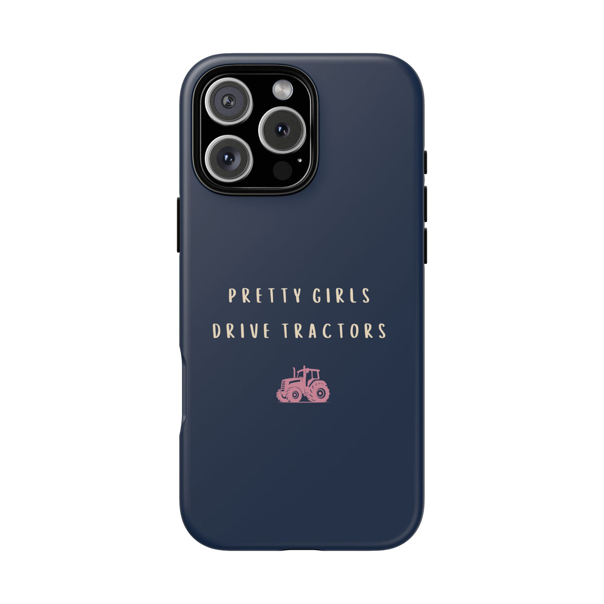 Navy & Pink 'Pretty Girls Drive Tractors' Case