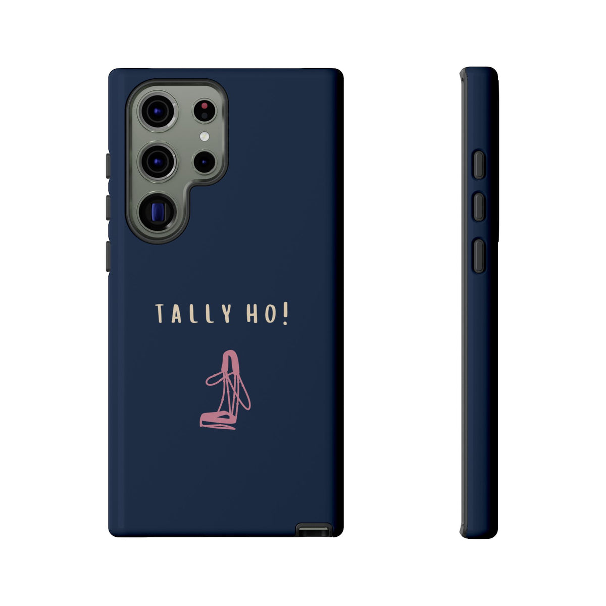 Navy & Pink 'Tally Ho!' (Bridle)
