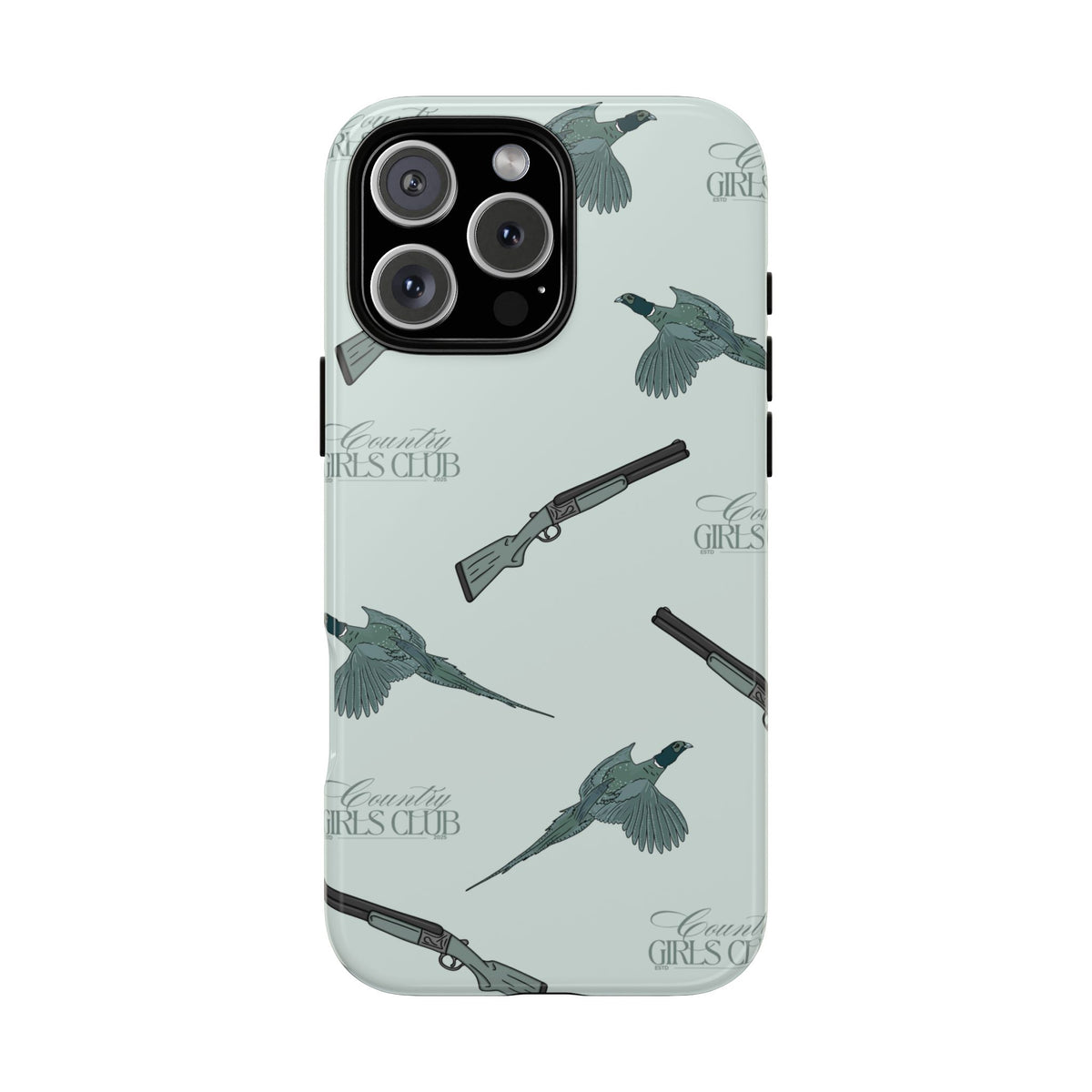 Blue 'Girls Pheasants & Shotguns' Case  | CGC x Country Cases