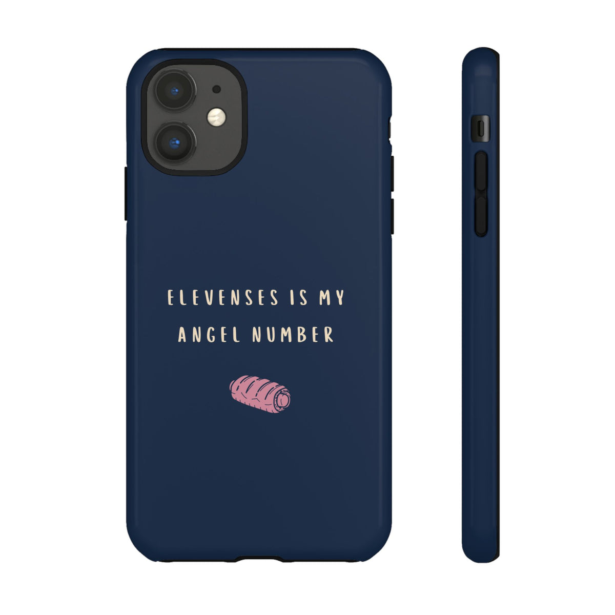 Navy & Pink 'Elevenses Is My Angel Number' Case