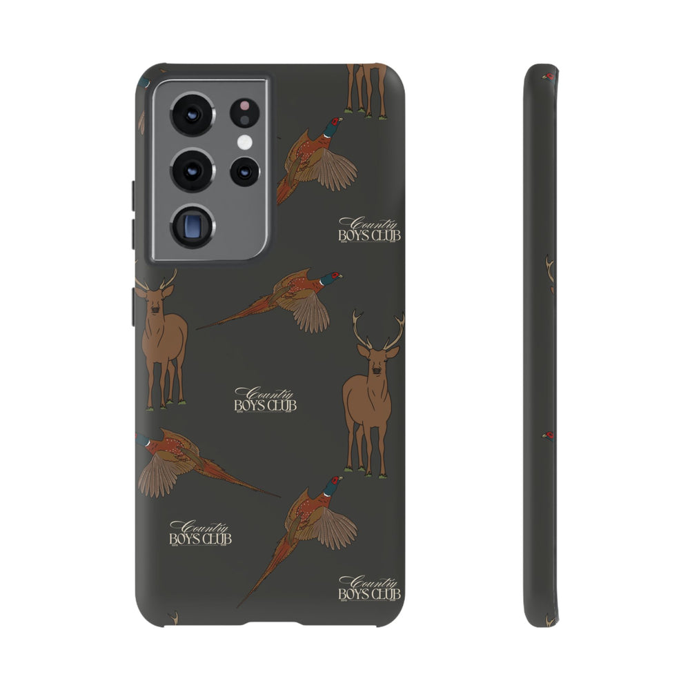 Charcoal 'Boys Stags & Pheasants' Case  | CBC x Country Cases
