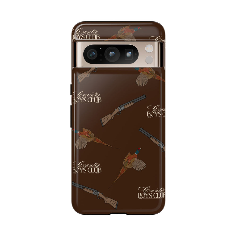 Chestnut Brown 'Boys Pheasants & Shotguns' Case  | CBC x Country Cases