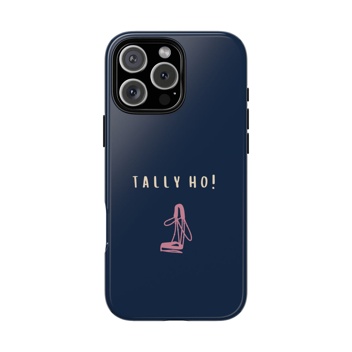 Navy & Pink 'Tally Ho!' (Bridle)