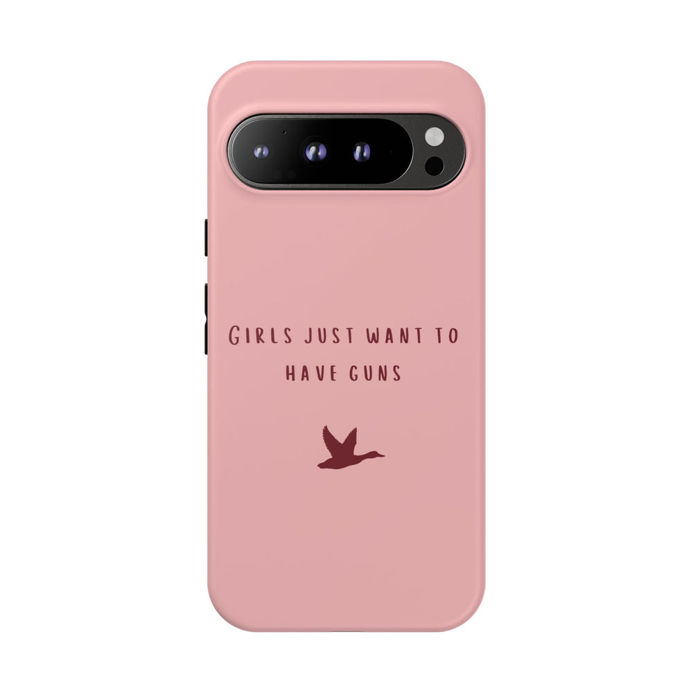 Pink & Burgundy 'Girls Just Want To Have Guns' Case (Mallard)