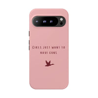 Pink & Burgundy 'Girls Just Want To Have Guns' Case (Mallard)