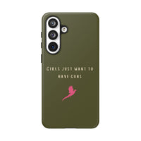 Green & Pink 'Girls Just Want To Have Guns' Case (Pheasant)