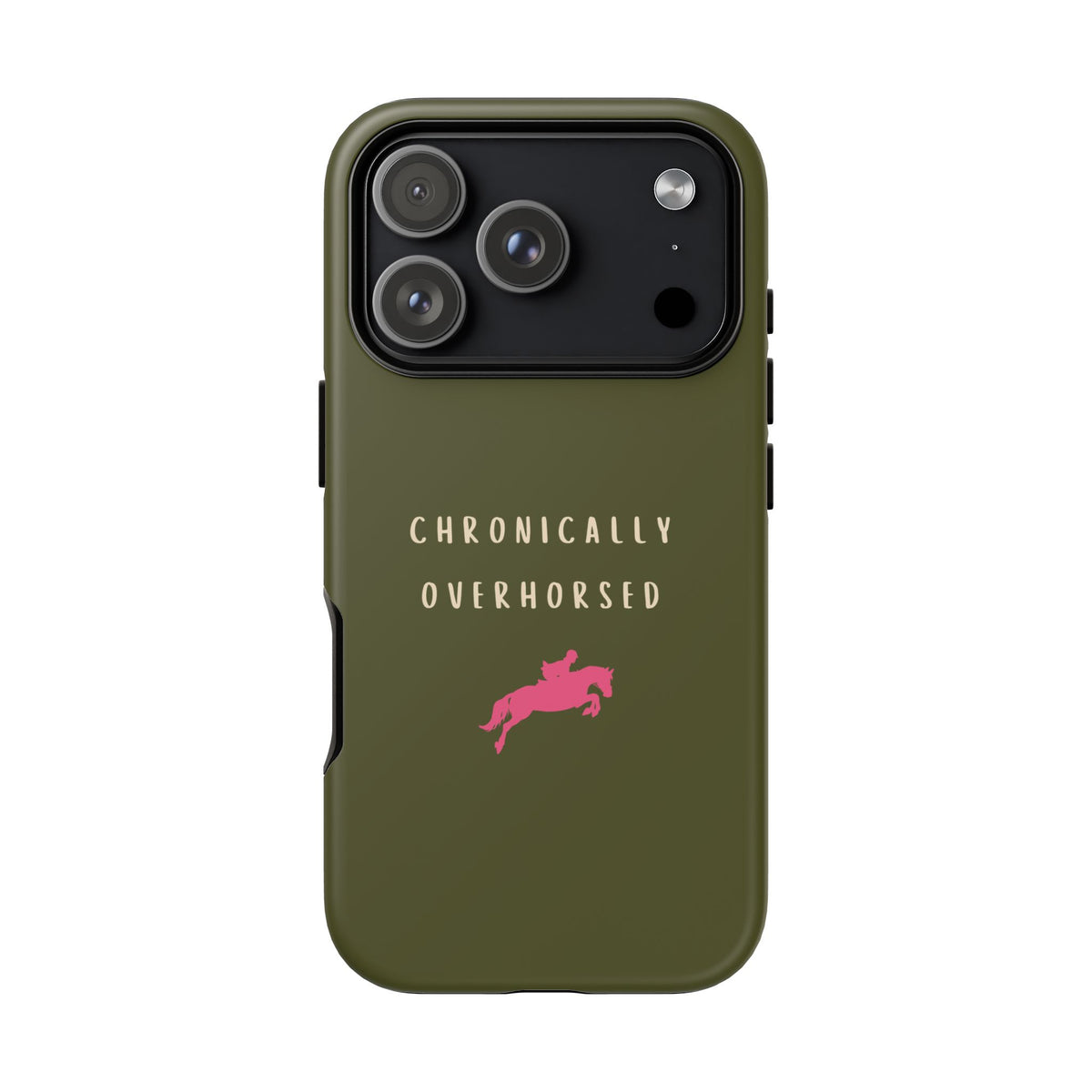 Green & Pink Chronically Overhorsed Case