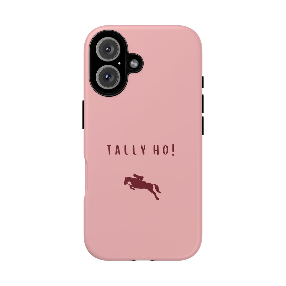 Pink & Burgundy 'Tally Ho!' (Horse) Case