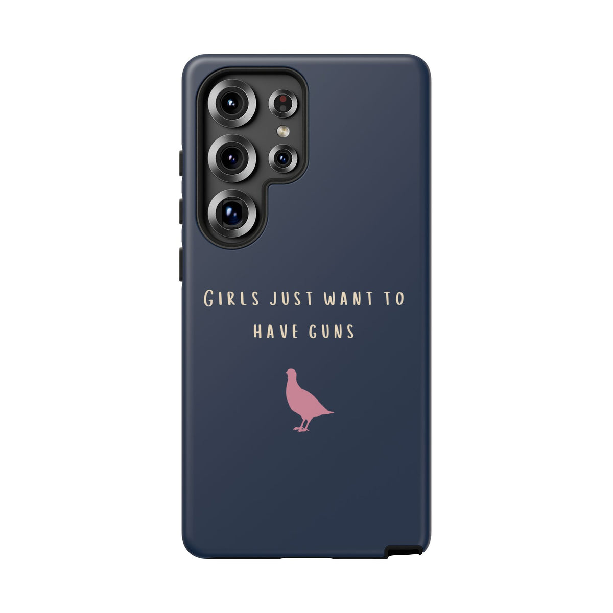 Navy & Pink 'Girls Just Want To Have Guns' Case (Partridge)