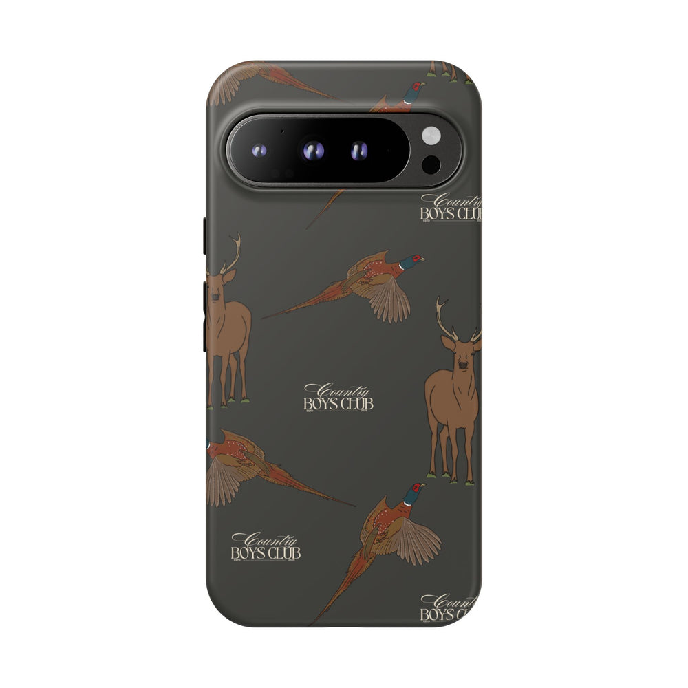 Charcoal 'Boys Stags & Pheasants' Case  | CBC x Country Cases