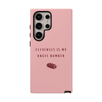 Pink & Burgundy 'Elevenses Is My Angel Number' Case