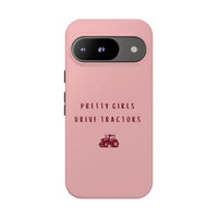 Pink & Burgundy 'Pretty Girls Drive Tractors' Case