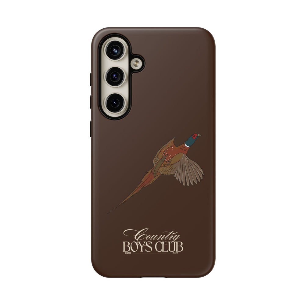 Chestnut Brown 'Country Boys Club Pheasant' Case  | CBC x Country Cases