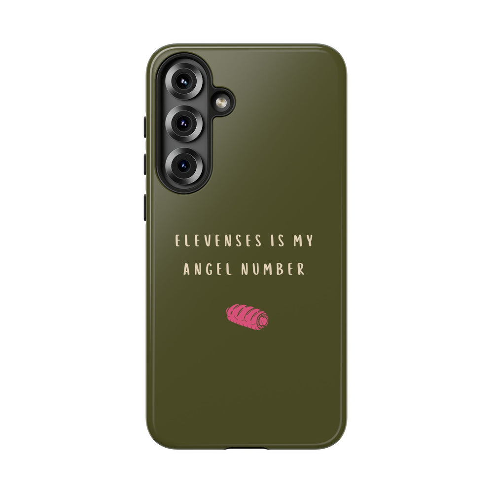 Green & Pink 'Elevenses Is My Angel Number' Case