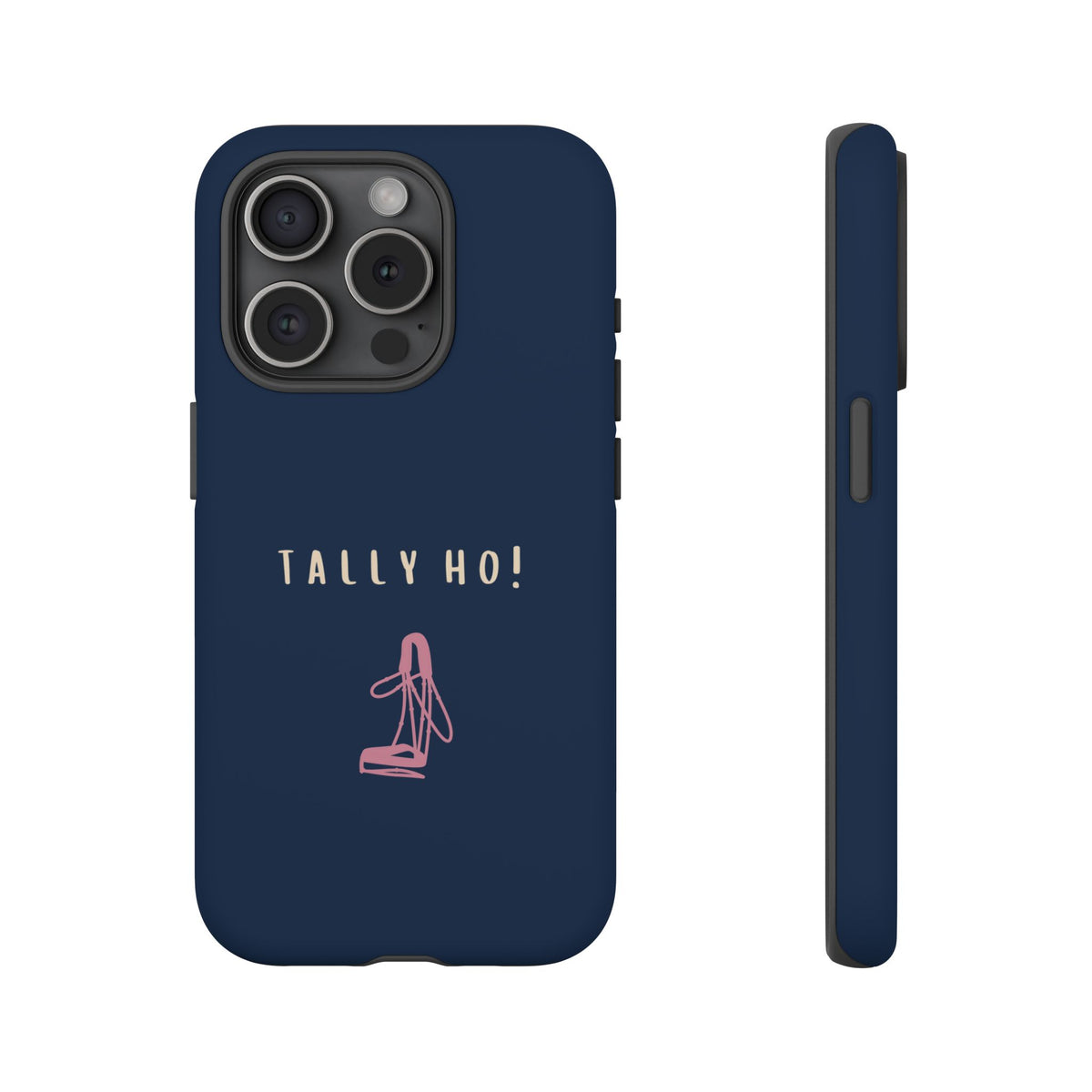 Navy & Pink 'Tally Ho!' (Bridle)
