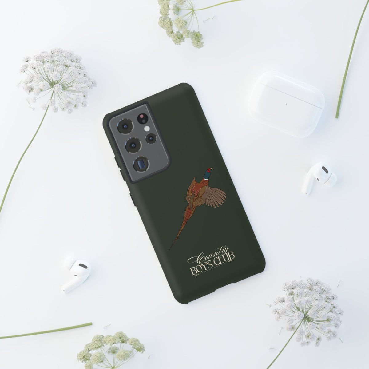 Field Green' Country Boys Club Pheasant' Case  | CGC x Country Cases