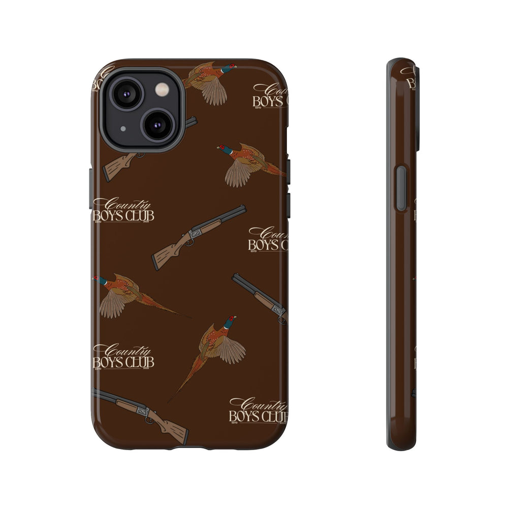 Chestnut Brown 'Boys Pheasants & Shotguns' Case  | CBC x Country Cases