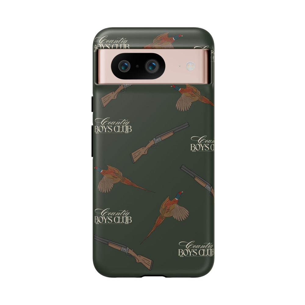 Field Green 'Boys Pheasants & Shotguns' Case  | CBC x Country Cases