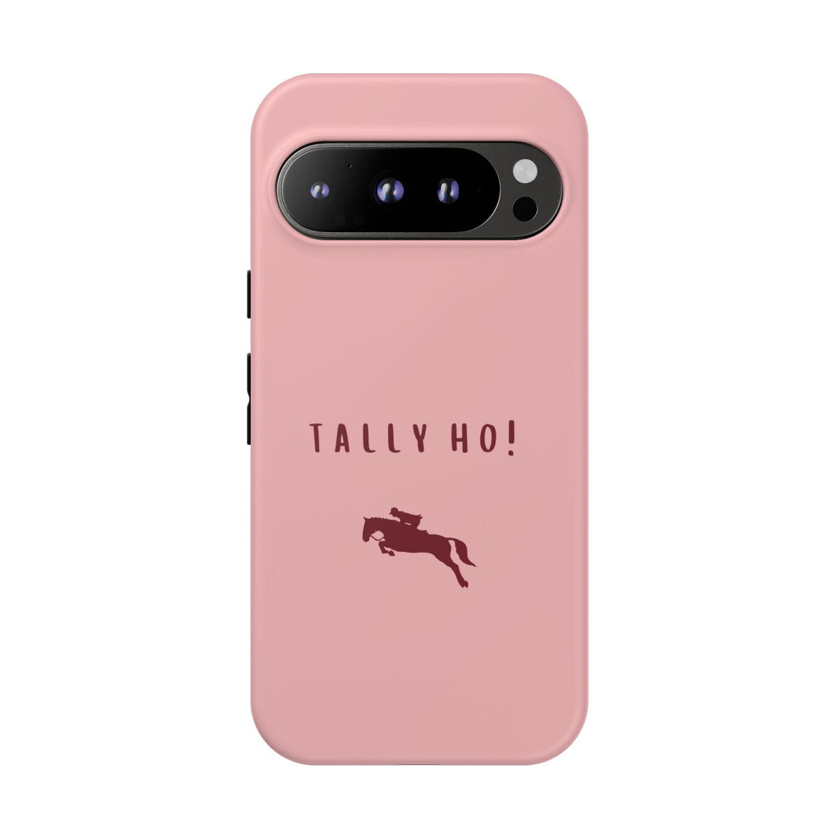 Pink & Burgundy 'Tally Ho!' (Horse) Case