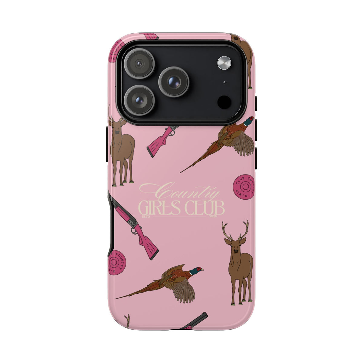 Pale Pink Girls Love Guns Case  | CGC x Country Cases