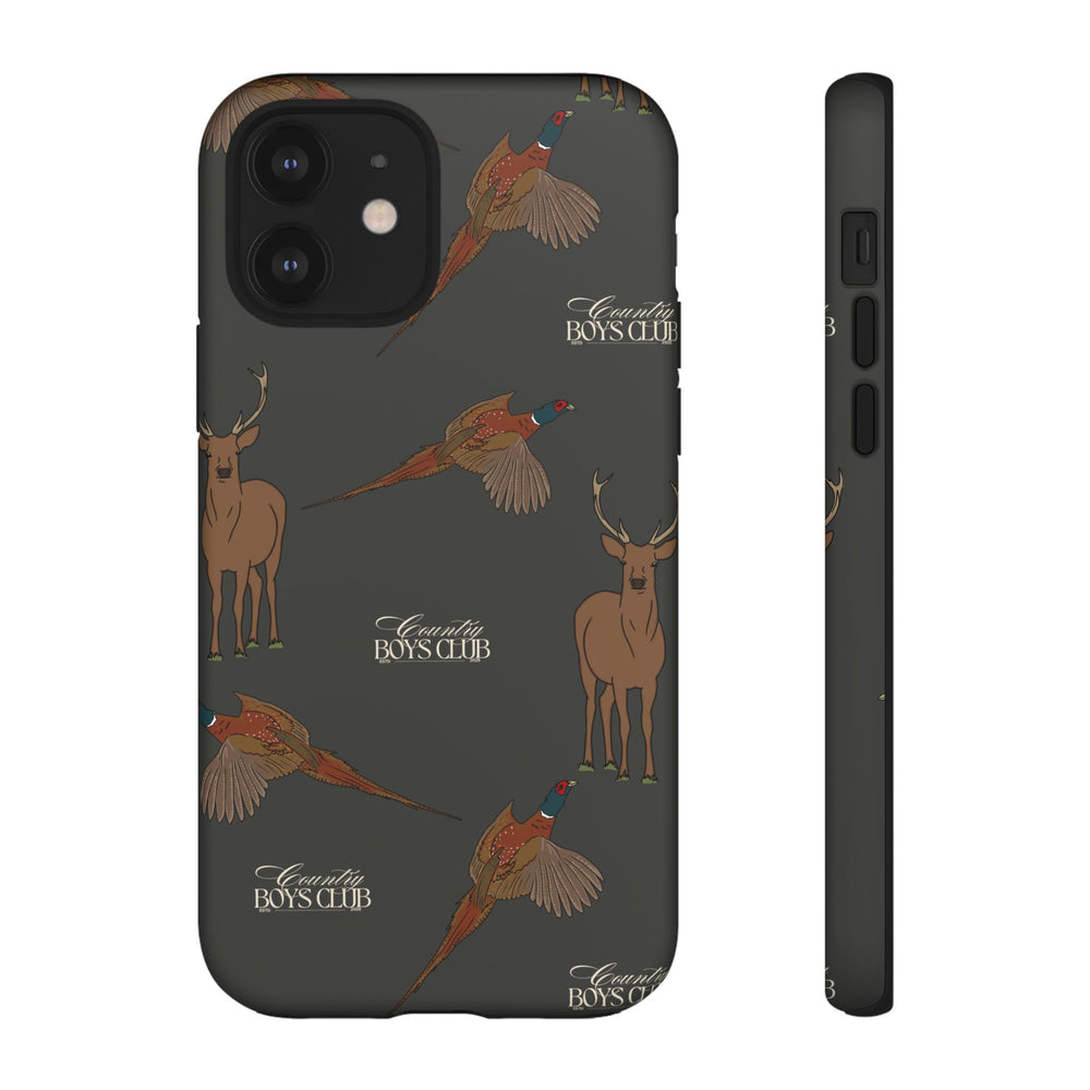 Charcoal 'Boys Stags & Pheasants' Case  | CBC x Country Cases