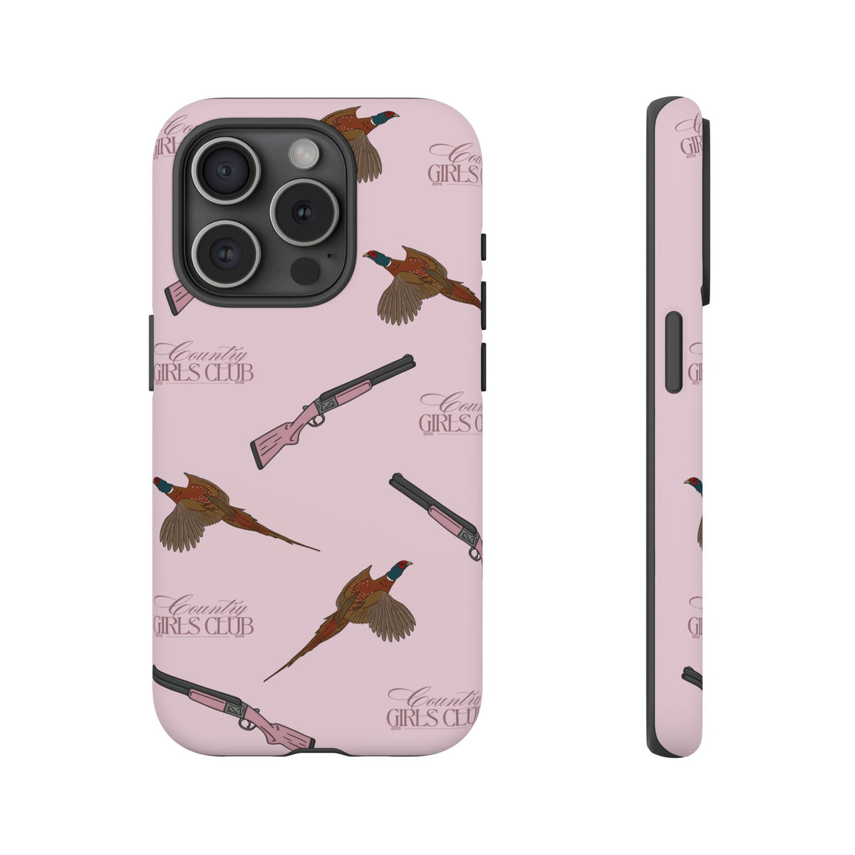 Pink 'Girls Pheasants & Shotguns' Case  | CGC x Country Cases