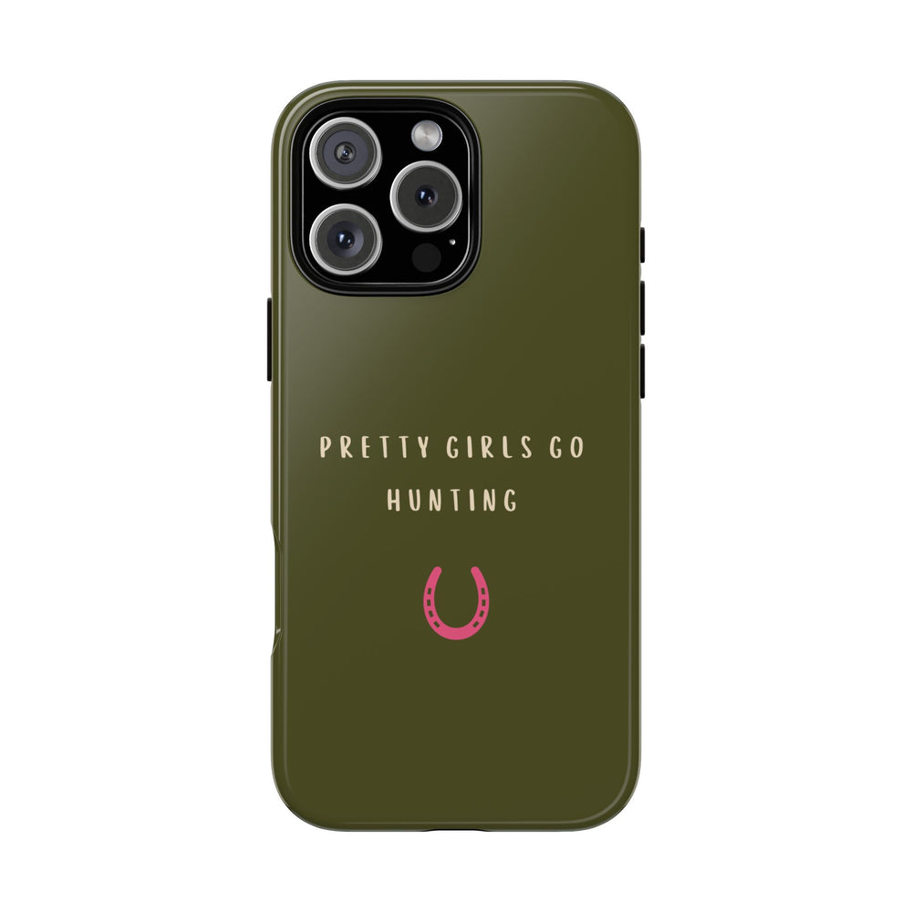 Green & Pink 'Pretty Girls Go Hunting' (Horse Shoe)