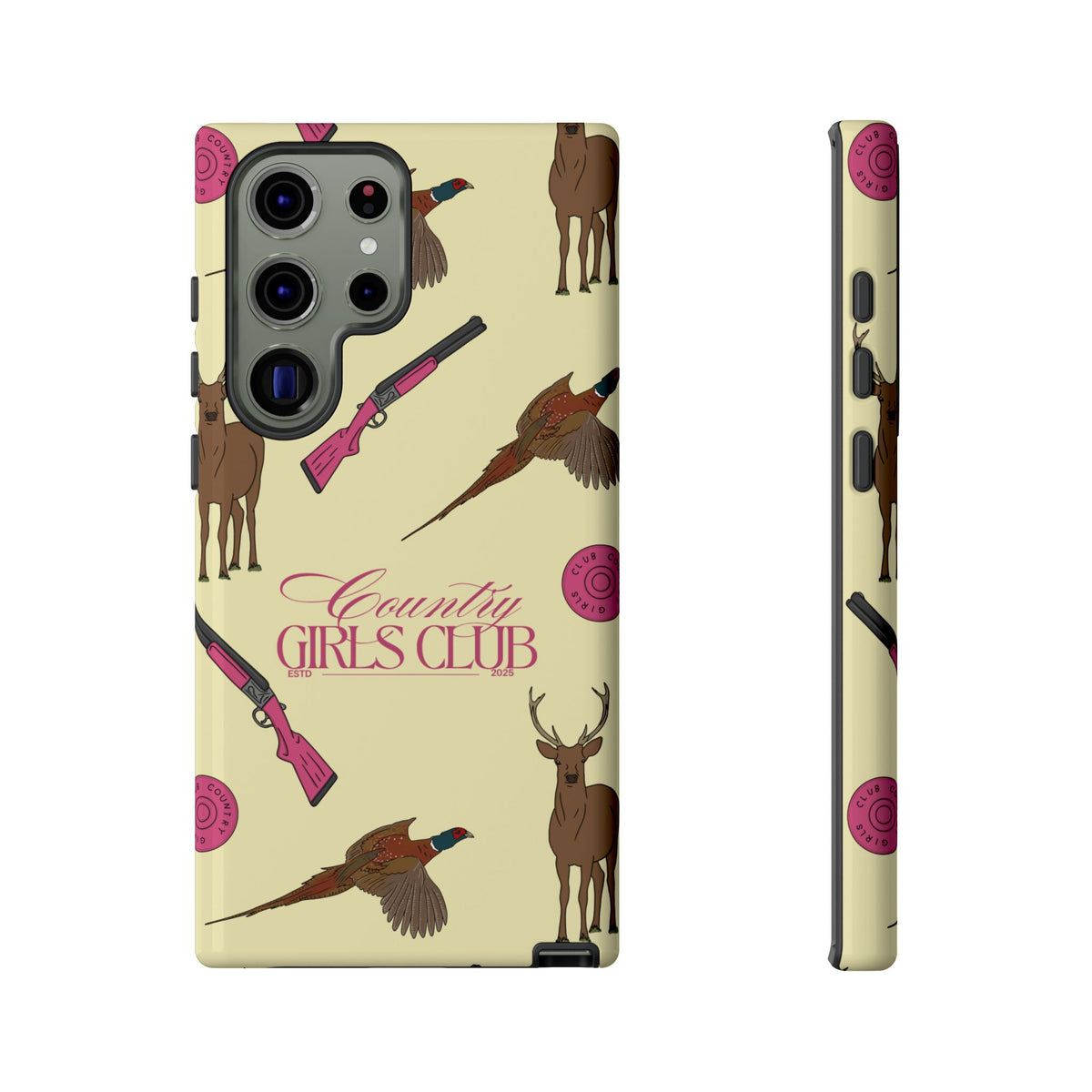 Butter Yellow 'Girls Love Guns' Case  | CGC x Country Cases