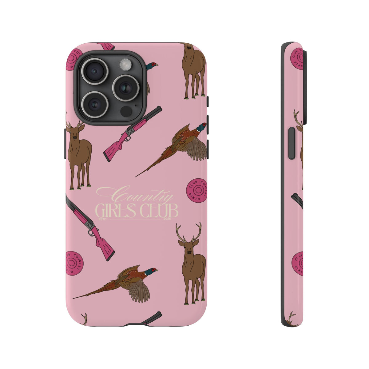 Pale Pink Girls Love Guns Case  | CGC x Country Cases