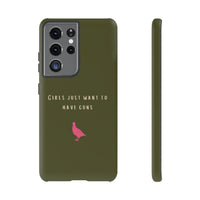 Green & Pink 'Girls Just Want To Have Guns' Case (Partridge)