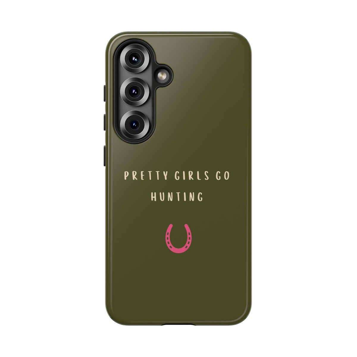 Green & Pink 'Pretty Girls Go Hunting' (Horse Shoe)